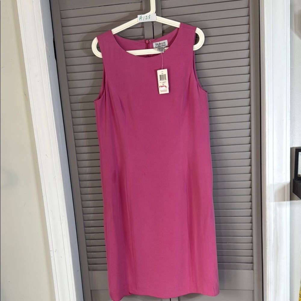 Style & Co. Pink Sheath Midi Dress for Wedding Guests